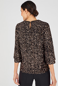 Blouse met pailletten