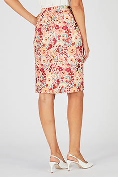 Rok van wafeltricot met stretch