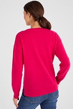 Pull col rond pur cachemire