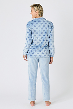 Pyjama Thermolactyl en maille polaire embossée