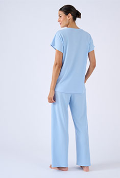 Pyjama 7/8 wafeltricot