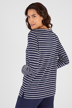 T-shirt boothals met Thermolactyl-label