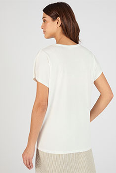 T-shirt fil brillant et sequins