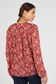 Blouse voile print