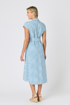 Overhemdjurk wafelstructuur stof