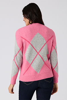 Trui jacquard tricot met Thermolactyl-label