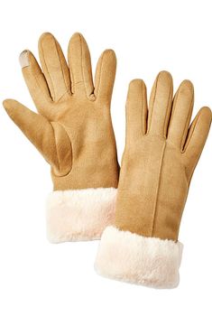 Gants tactiles fourrés