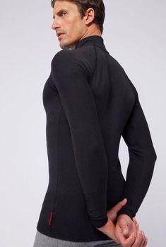 T-shirt met ritskraag, Comfort Thermolactyl 4, heren