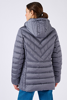 Parka tissu reliéfé Thermolactyl