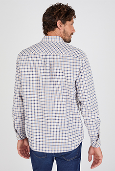 Overhemd lange mouwen kleine ruit