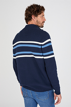 Gilet zippé col montant