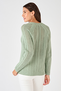 Pull maille ajourée