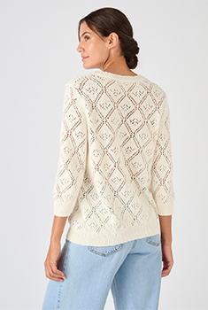 Trui opengewerkt lintgaren