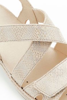 Sandales ouverture totale effet reptile Piedical