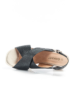Sandales cuir chèvre à talon