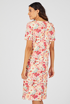 Jurk van wafeltricot