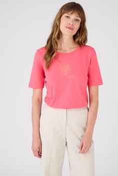 T-shirt in katoenmix met motief