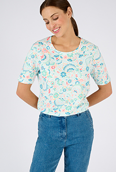 T-shirt imprimé pur coton