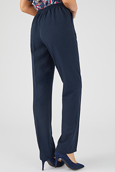 Pantalon stretch enfilable boucle fantaisie