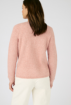 Cardigan maille perlée mélange alpaga