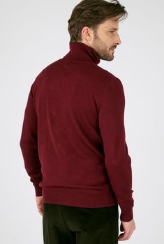 Pull col roulé maille jersey laine mélangée Thermolactyl