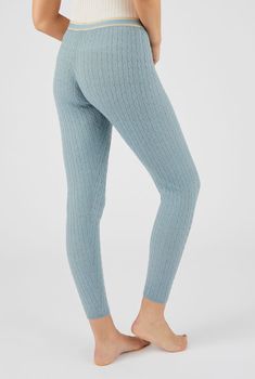 Legging in kabeltricot voor dames, Thermolactyl