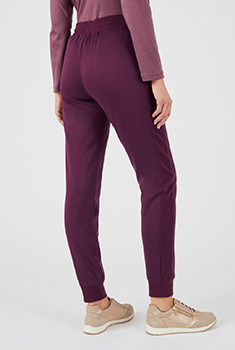 Broek van twee materialen gemoltoneerd met fleece voering