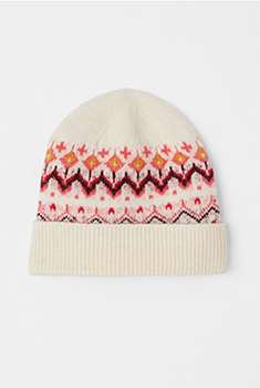 Bonnet maille chaude jacquard Thermolactyl