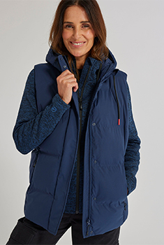 Mouwloze Thermolactyl bodywarmer dames