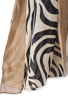 Foulard sjaal dierenprint zuiver katoen