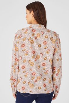 Blouse in *zuivere viscose Lenzing™ EcoVero™