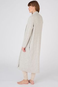 Lange, open cardigan, fantasietricot in wolmix, Thermolactyl