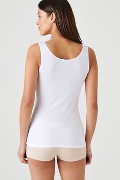 T-shirt zonder mouwen biologisch kamkatoen