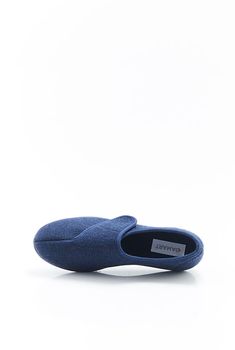 Pantoffels van wafeltricot met kittenband
