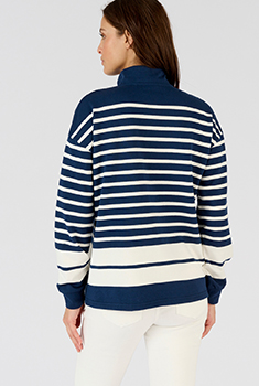 Sweater in marinière-stijl