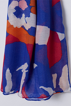 Foulard imprimé tachiste