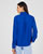 Effen blouse in reliëfstof