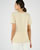 T-shirt van glanzend tricot
