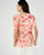 T-shirt van interlock mesh met reliëf