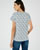 T-shirt met gevlamde botanische print