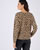 Pull à boutons uni ou imprimé animalier