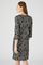 Stretchjurk in milanotricot met jacquard