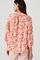 Blouse in crêpe met reliëf, stretchstof met print