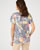 T-shirt in getextureerd tricot