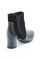 Boots bi-matières cuir vachette