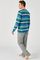 Pyjama rayé maille jersey coton mélangé