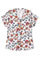 Gebloemde blouse in jacquard met reliëf