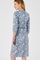 Jurk in warm tricot met grafische print