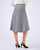 Uitlopende rok in stretch jacquard breisel