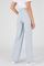Pantalon large rayé coton mélangé stretch